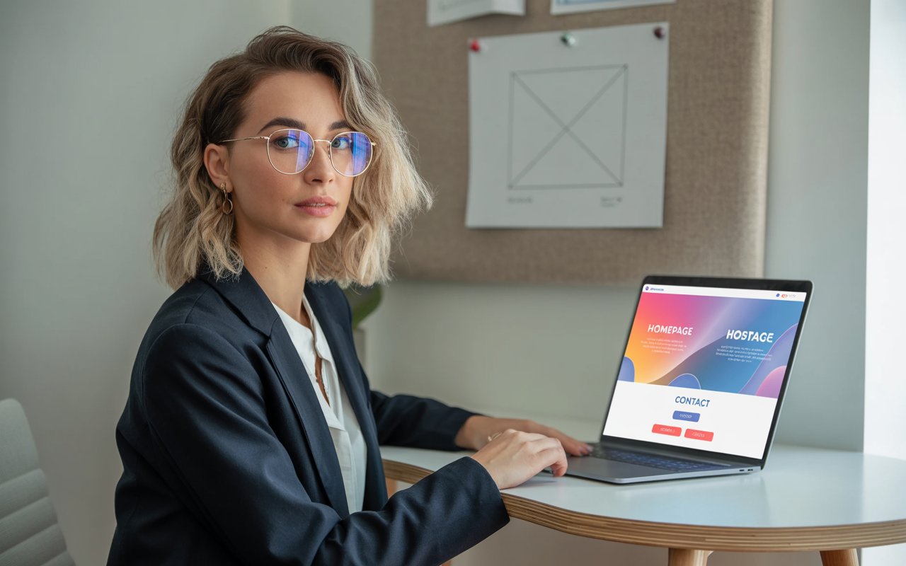 Desain landing page untuk brand lokal